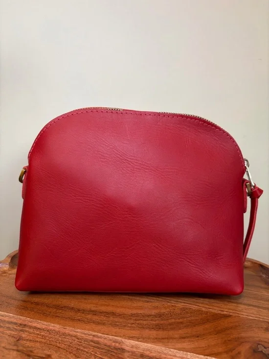 Portland Leather Eclipse Ruby Red Crossbody NWOT - Picture 8 of 16